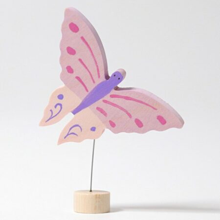 Grimm's Butterfly Pink Decoration Handpainted