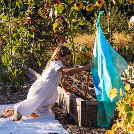 Sarah's Silks Enchanted Playsilk Sea